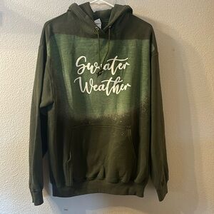 Sweater weather pullover hoodie size large